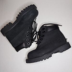Timberland Kids 6" Premium Waterproof Black Boot Toddler Size 3